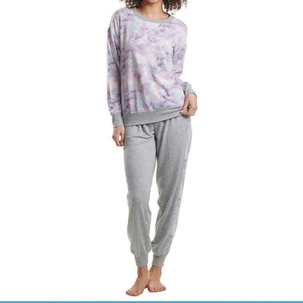 NWT SPLENDID SOFT 2 PIECE Purple PAJAMA LOUNGE SET! TOP & JOGGER PANT